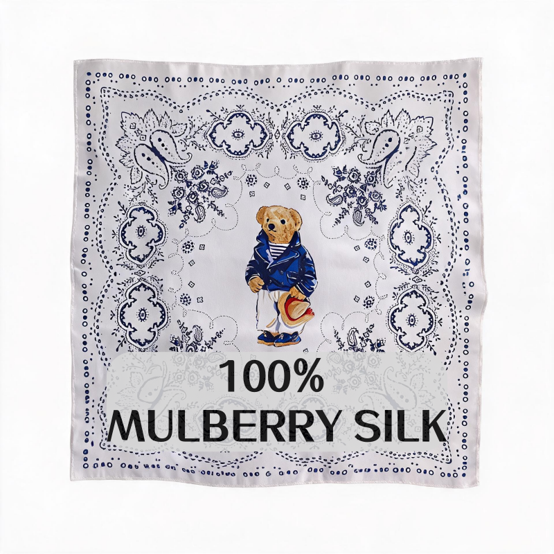 Women'S Retro Bags - 100% mulberry silk Scarf for Women