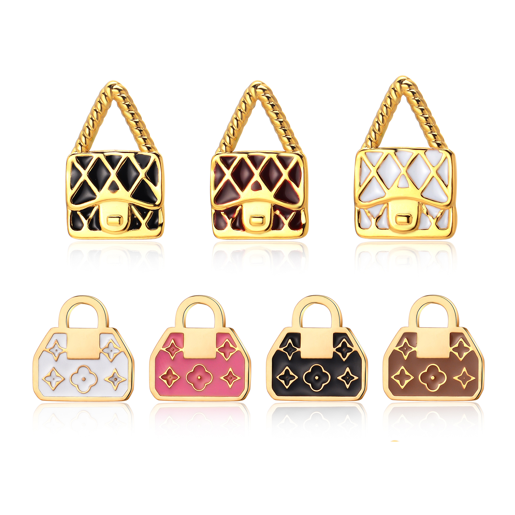 Women'S Bags Ebay - 5PCS Cute Bag Stainless Steel Enamel