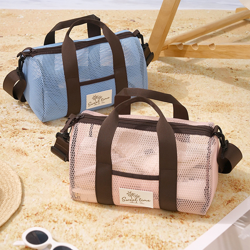Women Bags Purses - See Through Mesh Beach Bag Quick
