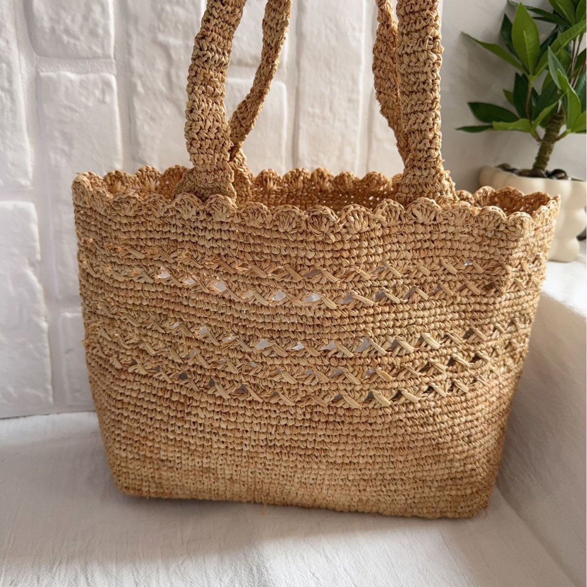 Women'S Raffia Bags - Sunmmer Raffia Straw Bag Hollow Woven