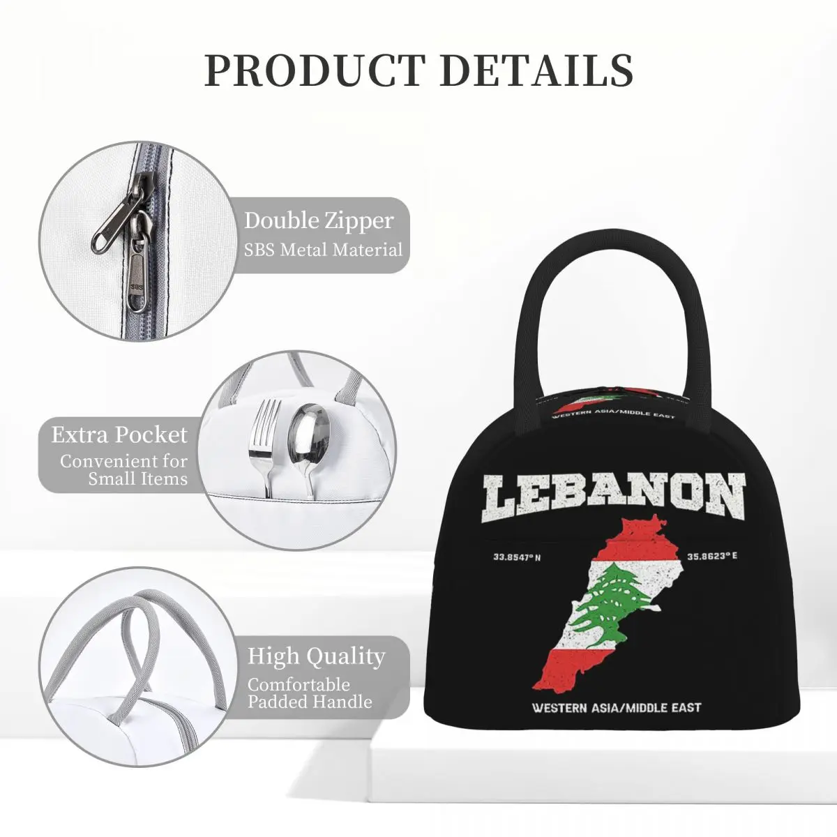 Lebanese Flag Map Lebanon Coor - Women Bags Lebanon 评论和价格
