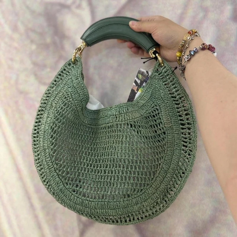 Hobo Designer Hollowed Handbag - Basket Bag Wicker 评论和价格