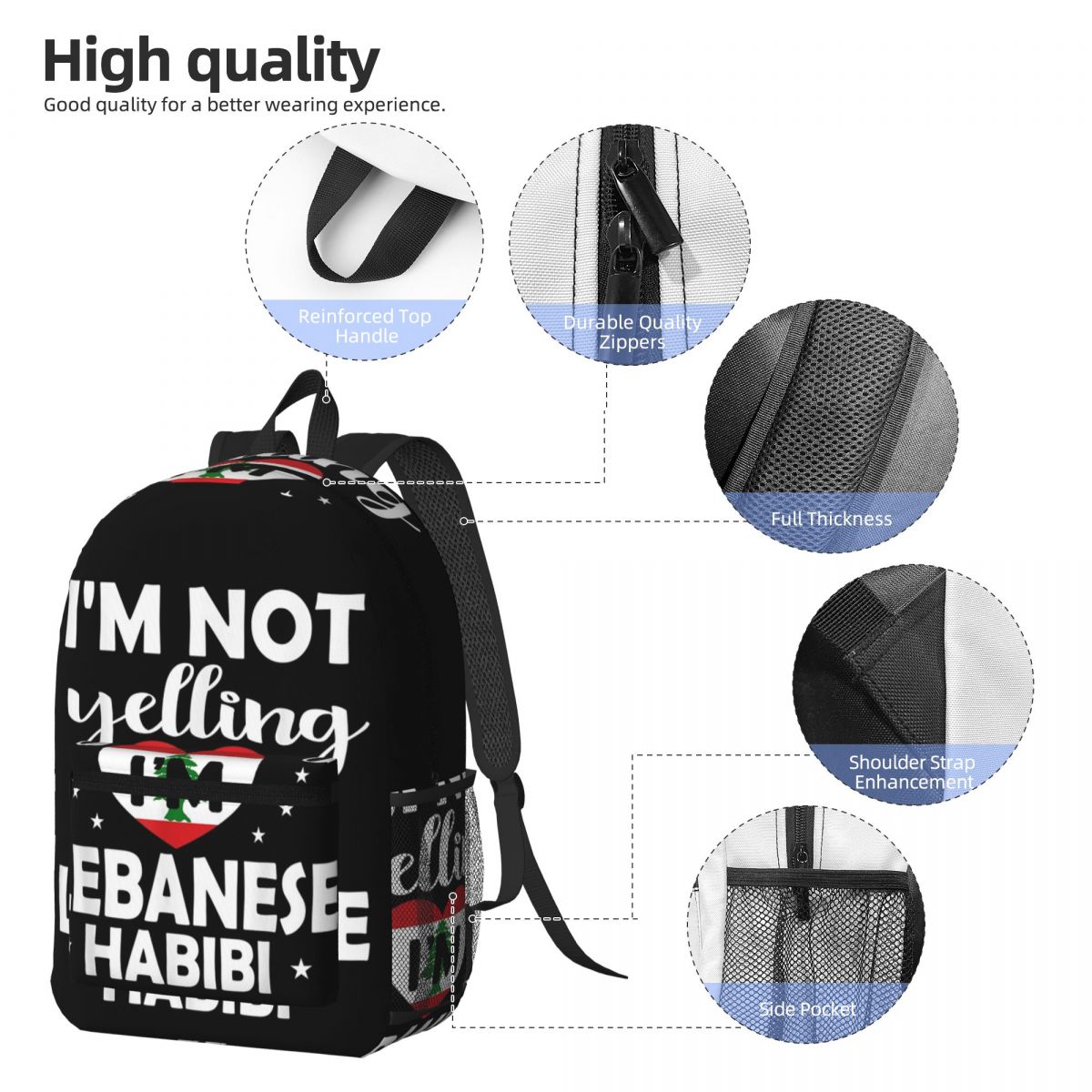 Lebanese Flag Lebanon Heritage - Women Bags Lebanon 评论和价格