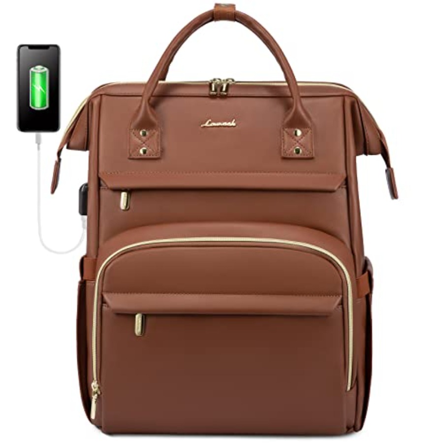 Leather Laptop Backpack for Wo - Women Bags Purses 评论和价格