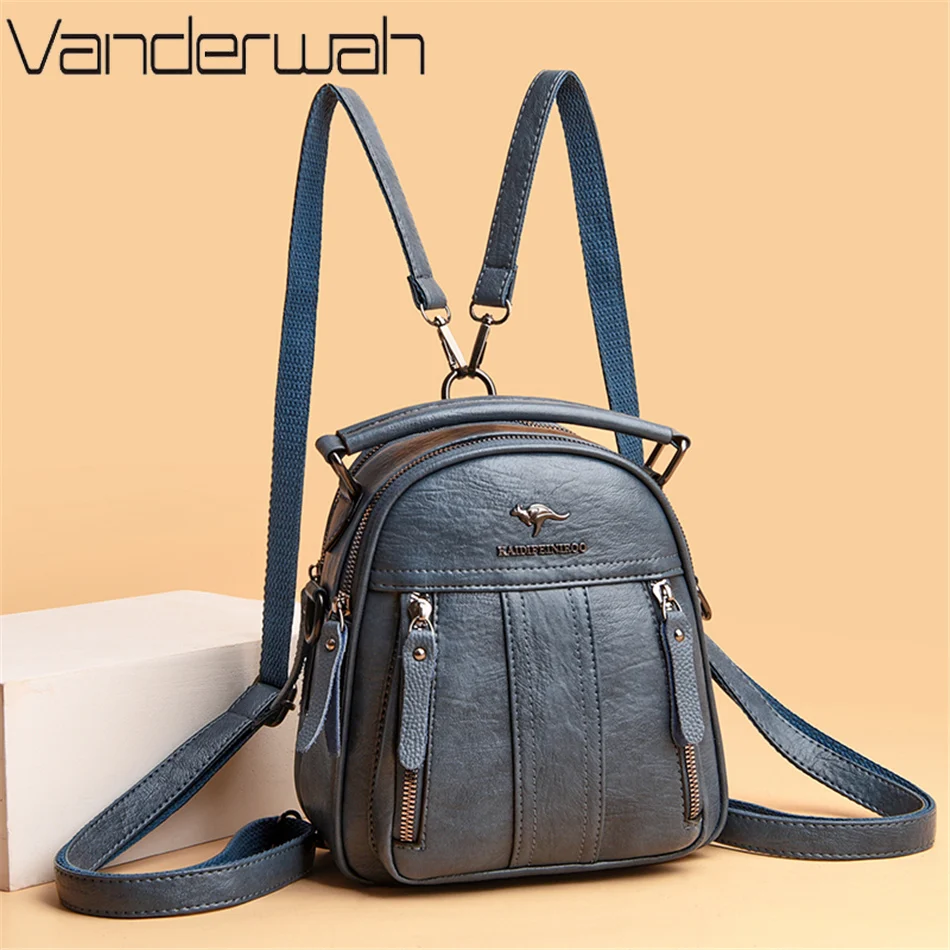 4 In 1 Leather Backpacks Multi - Women Bags In Sale 评论和价格