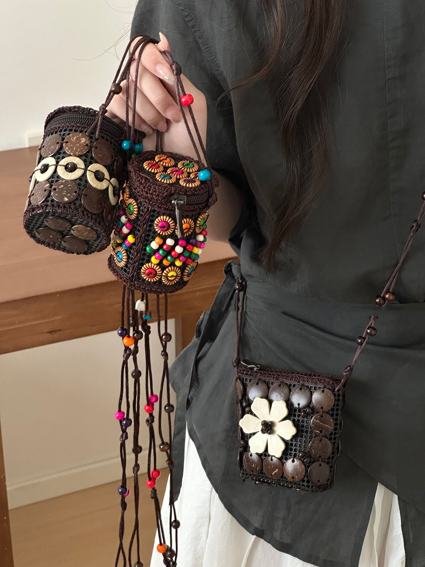 Bohemian Style Diagonal Cross  - Women'S Retro Bags 评论和价格