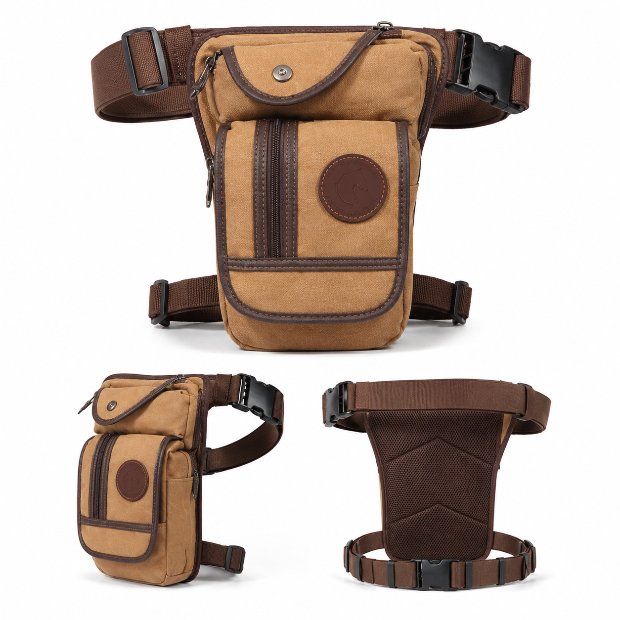 Vintage Canvas Leg Bag for Men - Women'S Retro Bags 评论和价格