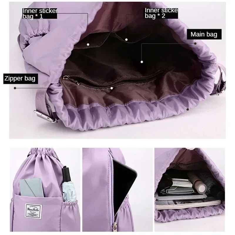 Sports Gym Drawstring Bag Wate - Women'S Yoga Bags 评论和价格