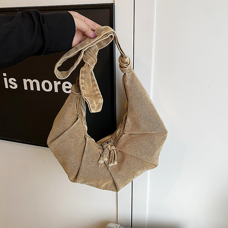 Casual Denim Solid Color Shoul - Women Bags Branded Sale 评论和价格