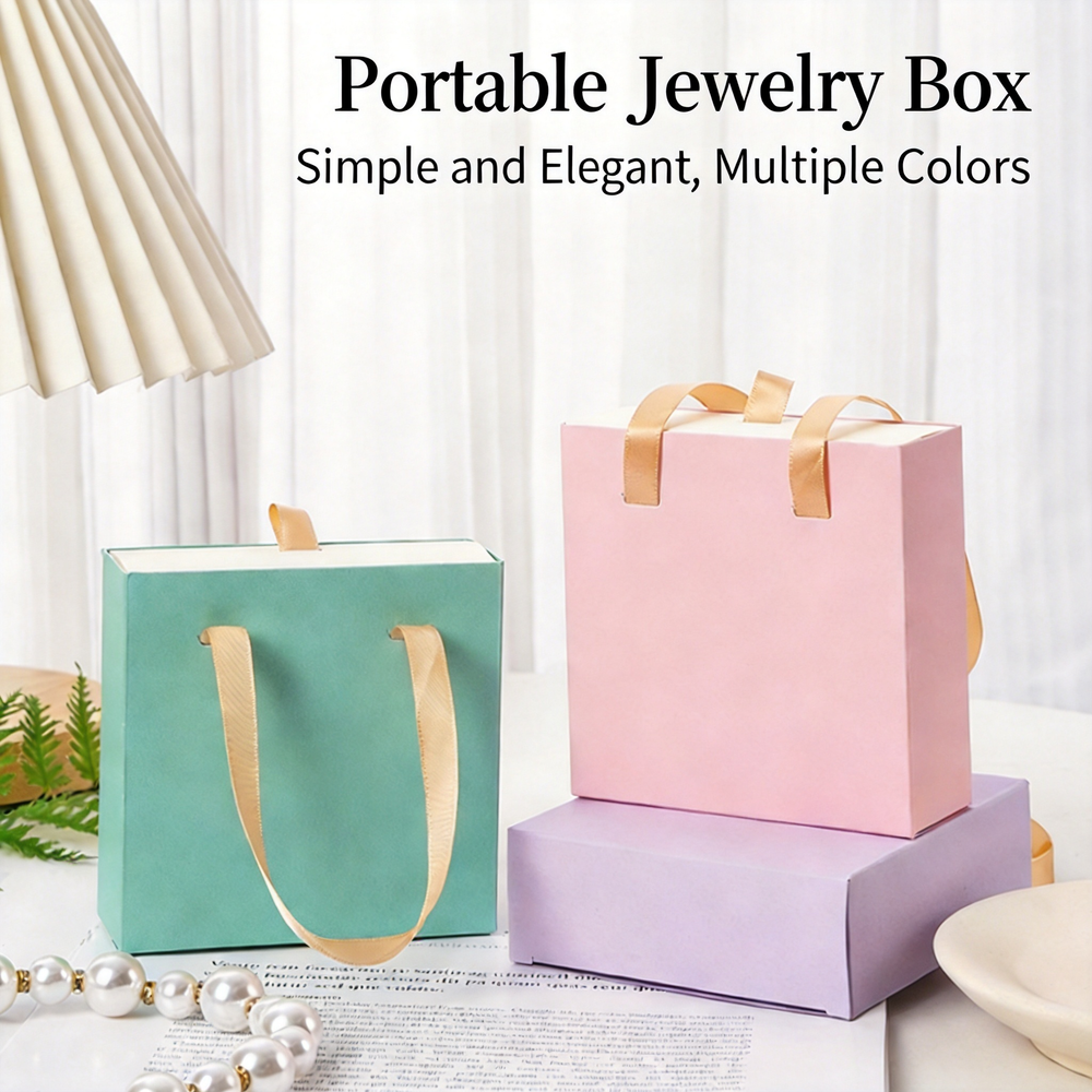 Pink Jewelry Box Velvet Lined  - Box Bag Rigid 评论和价格