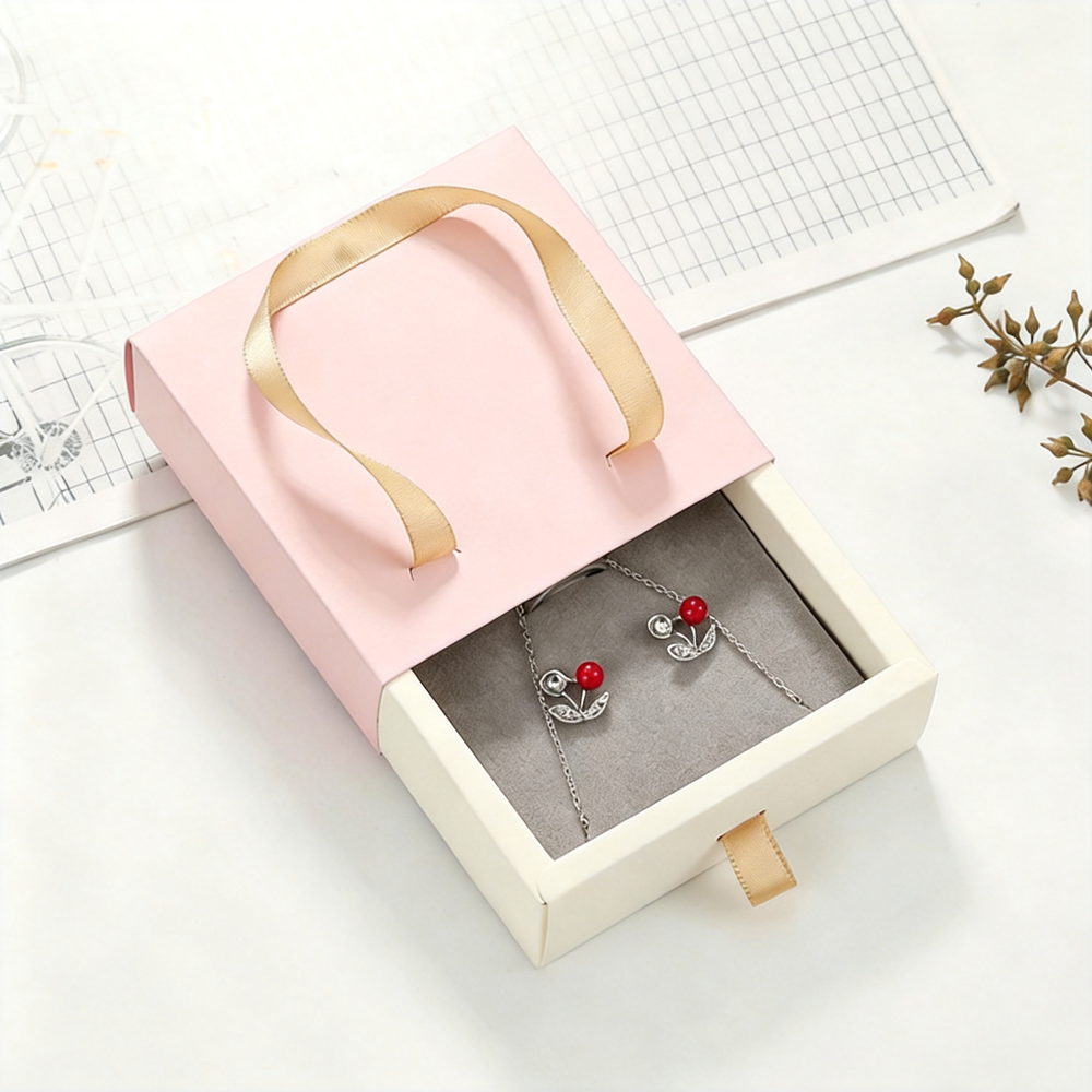 Pink Jewelry Box Velvet Lined  - Box Bag Rigid 评论和价格