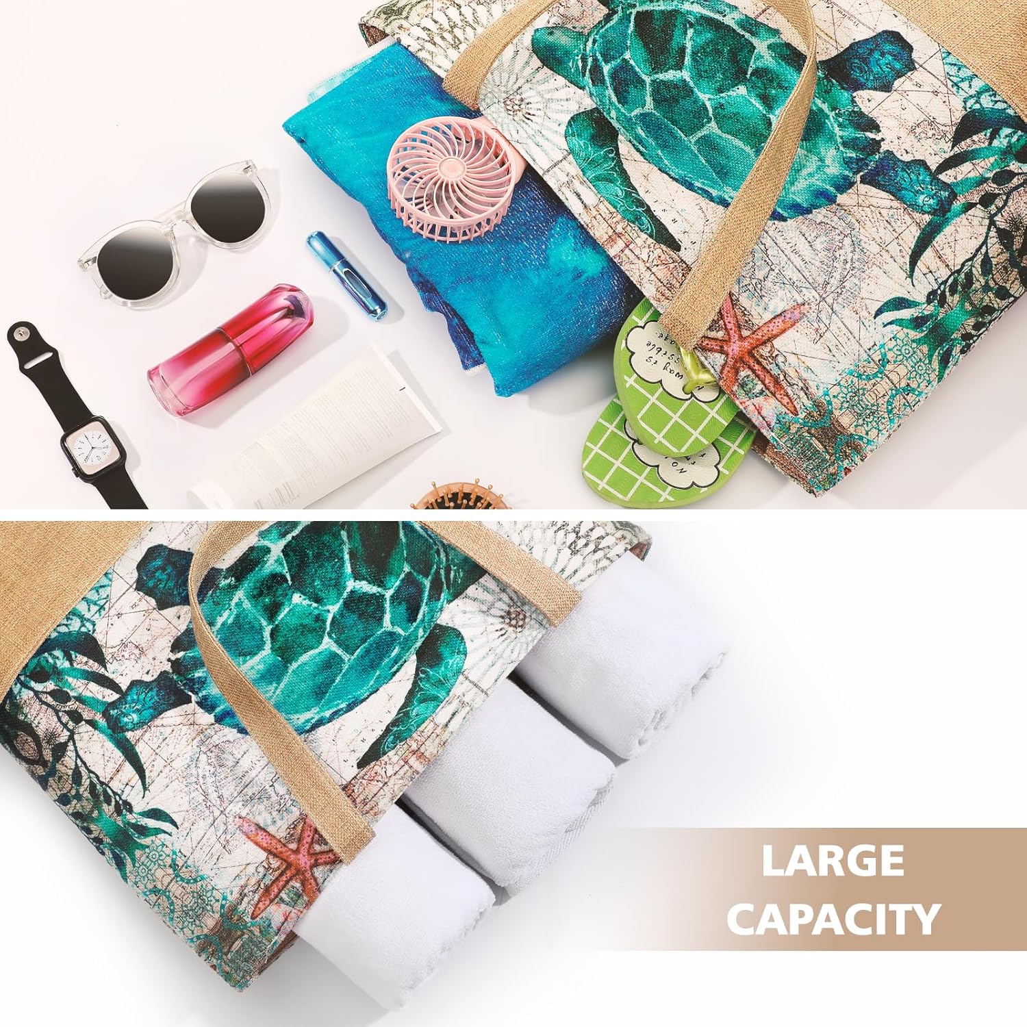 Large Beach Bag for Women with - Women Bags Waterproof 评论和价格