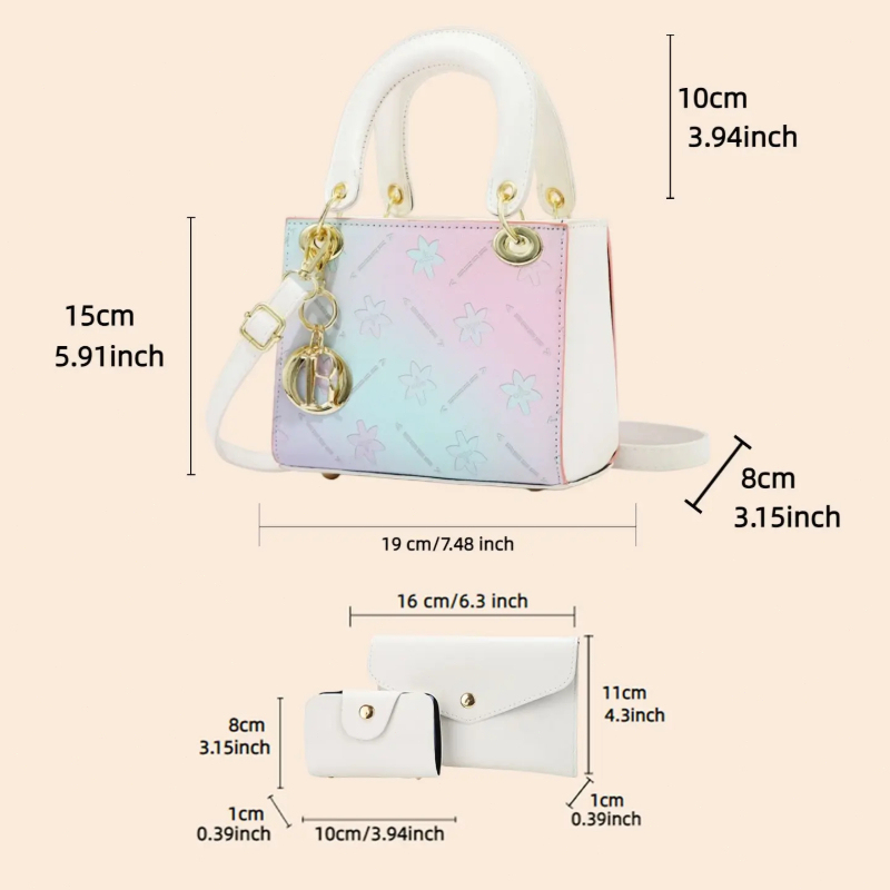 Gradient Printed Crossbody Sho - Women Bags Purses 评论和价格
