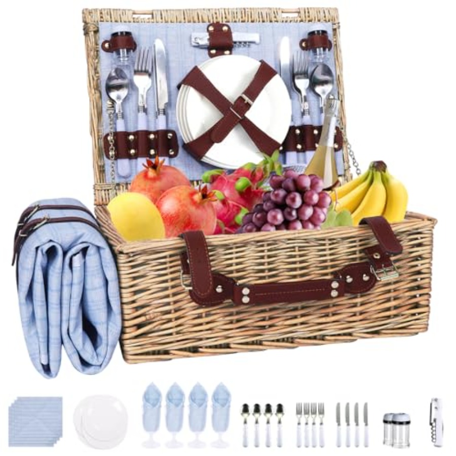 Picnic Baskets Wicker Willow P - Basket Bag Wicker 评论和价格