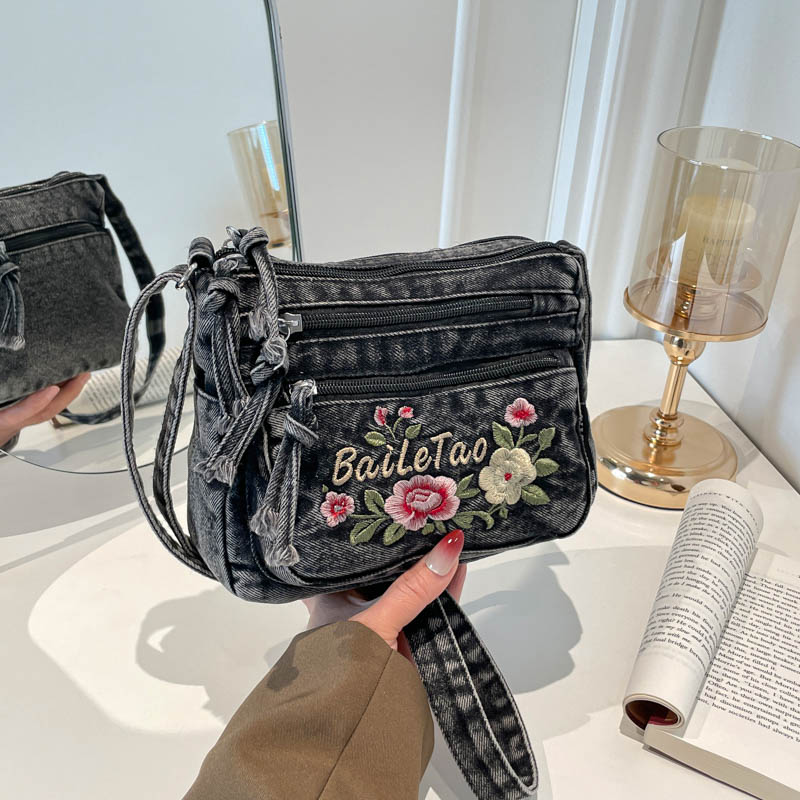 New Lightweight Denim Zipper C - Women Bags Sale 评论和价格