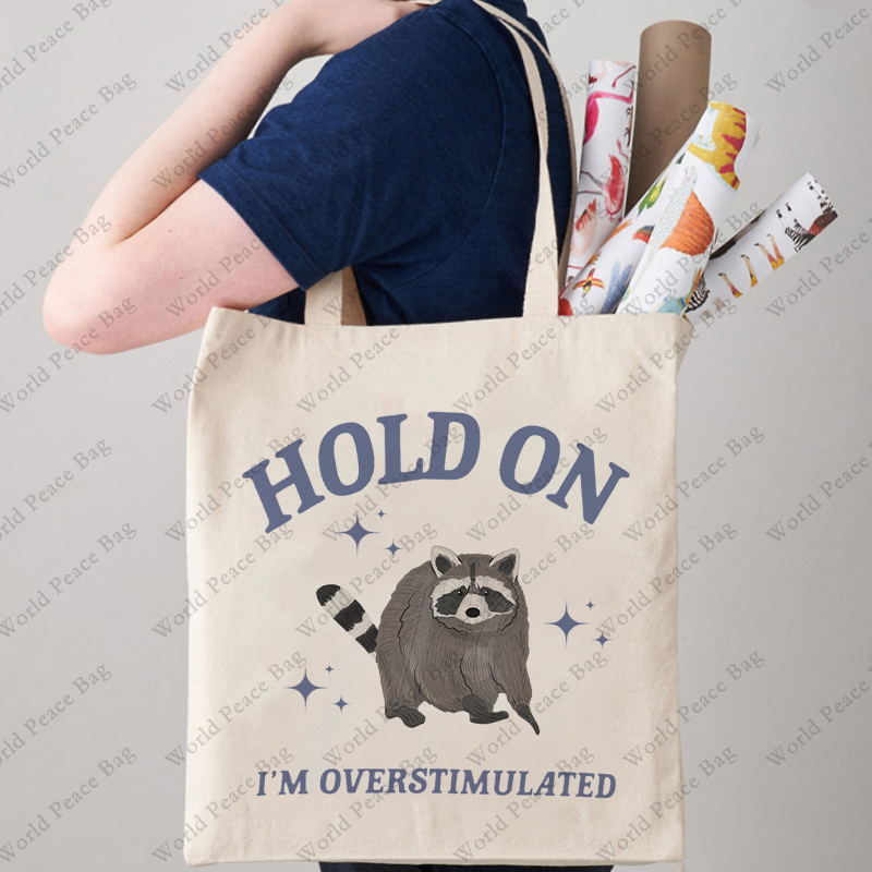 1 pc Hold On I'm Overstimulate - Women Bags Offers 评论和价格