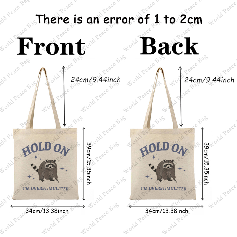 1 pc Hold On I'm Overstimulate - Women Bags Offers 评论和价格