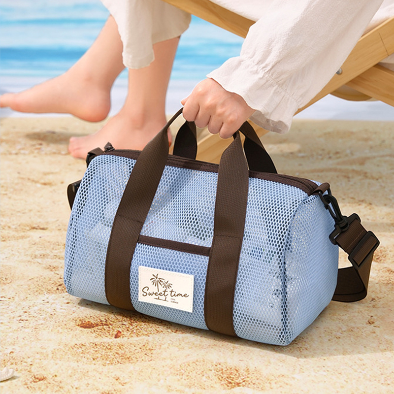 See Through Mesh Beach Bag Qui - Women Bags Purses 评论和价格