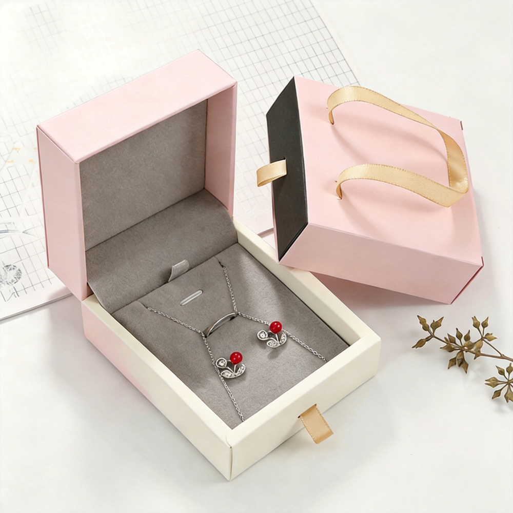 Pink Jewelry Box Rigid Jewelry - Box Bag Rigid 评论和价格