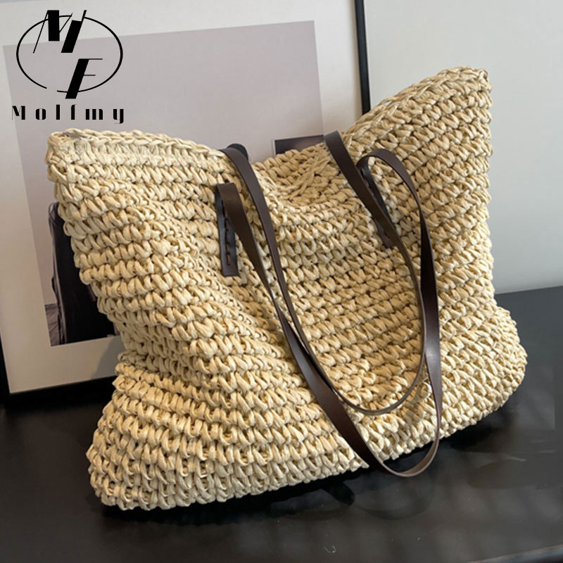 Straw Woven Tote Bags Casual L - Women Bags Offers 评论和价格