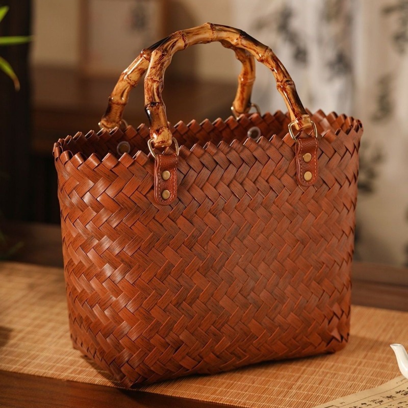 Pure handmade handbag commuter - Basket Bag Wicker 评论和价格