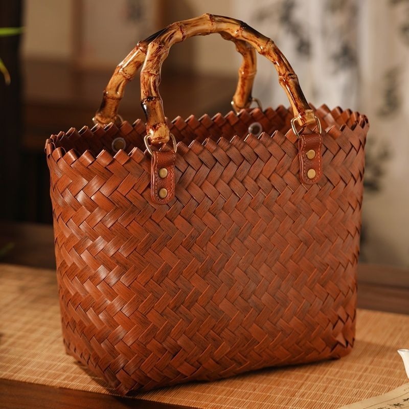 Pure handmade handbag commuter - Basket Bag Wicker 评论和价格