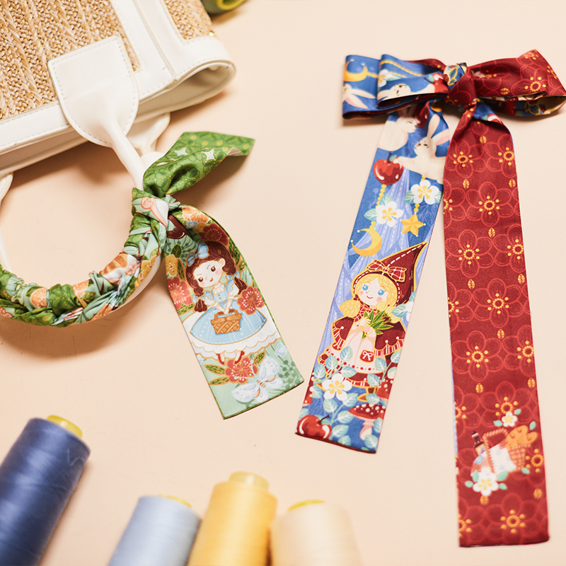 Fairy Tale Long Silk Scarf Ret - Women'S Retro Bags 评论和价格