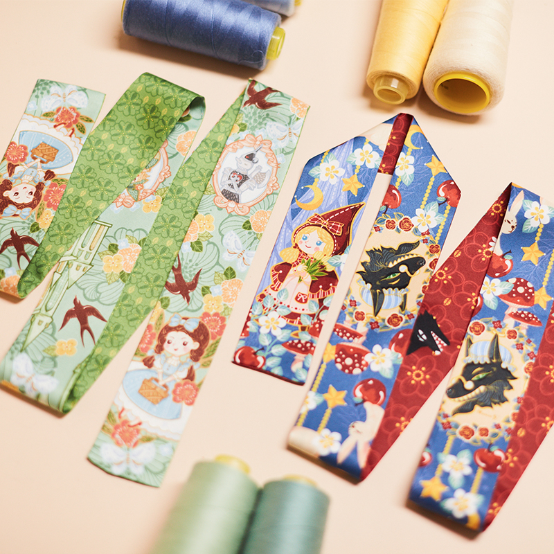 Fairy Tale Long Silk Scarf Ret - Women'S Retro Bags 评论和价格