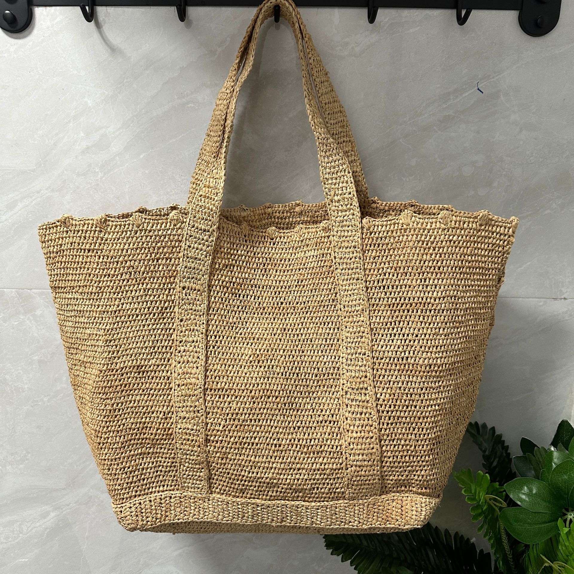 Large Capacity Raffia Grass Wo - Women'S Raffia Bags 评论和价格