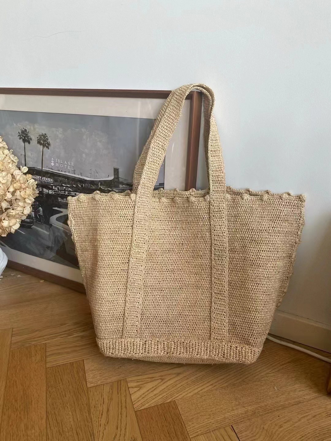 Large Capacity Raffia Grass Wo - Women'S Raffia Bags 评论和价格