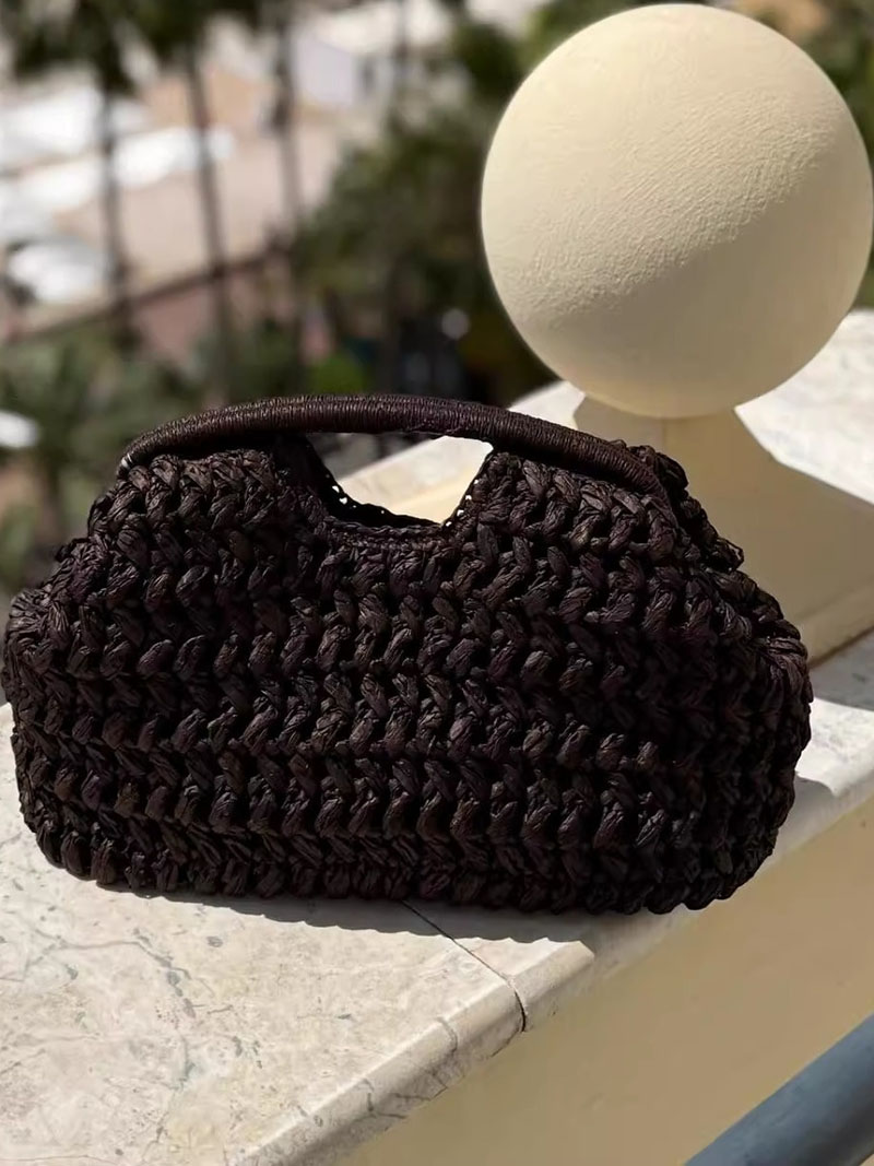 Elegant Ladies Chain Woven Han - Women'S Raffia Bags 评论和价格