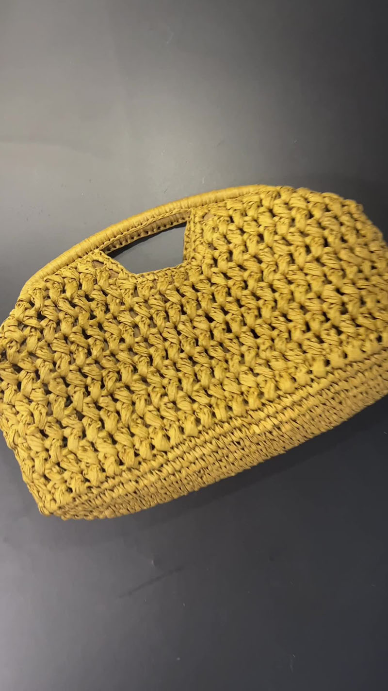 Elegant Ladies Chain Woven Han - Women'S Raffia Bags 评论和价格