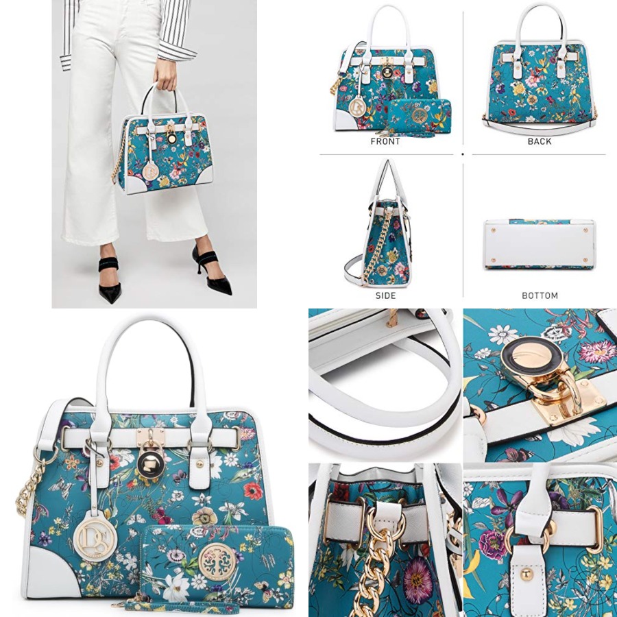 Dasein Women Handbags Top Hand - Women Bags Purses 评论和价格