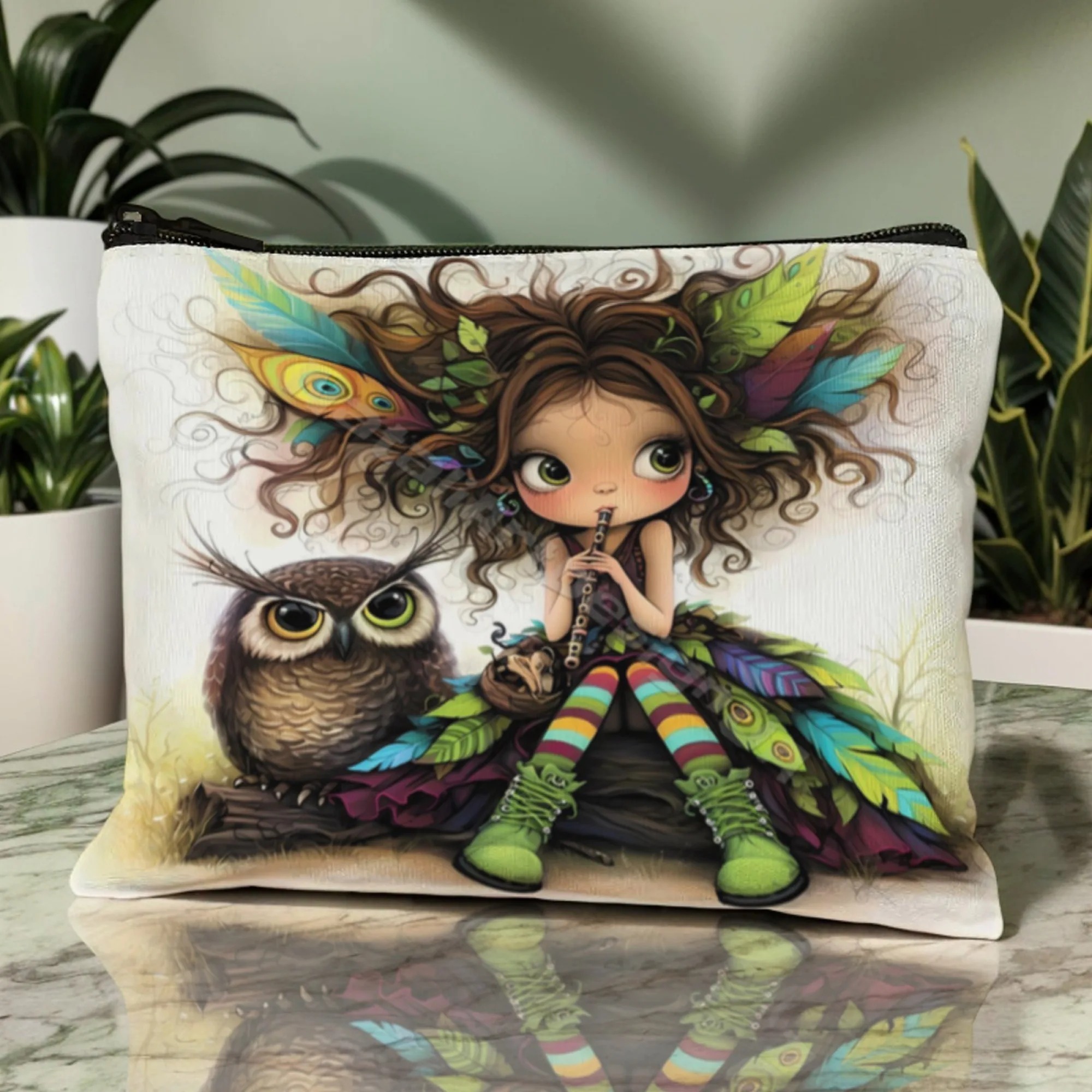 Cartoon Girl Makeup Bag Zipper - Women Bags Purses 评论和价格