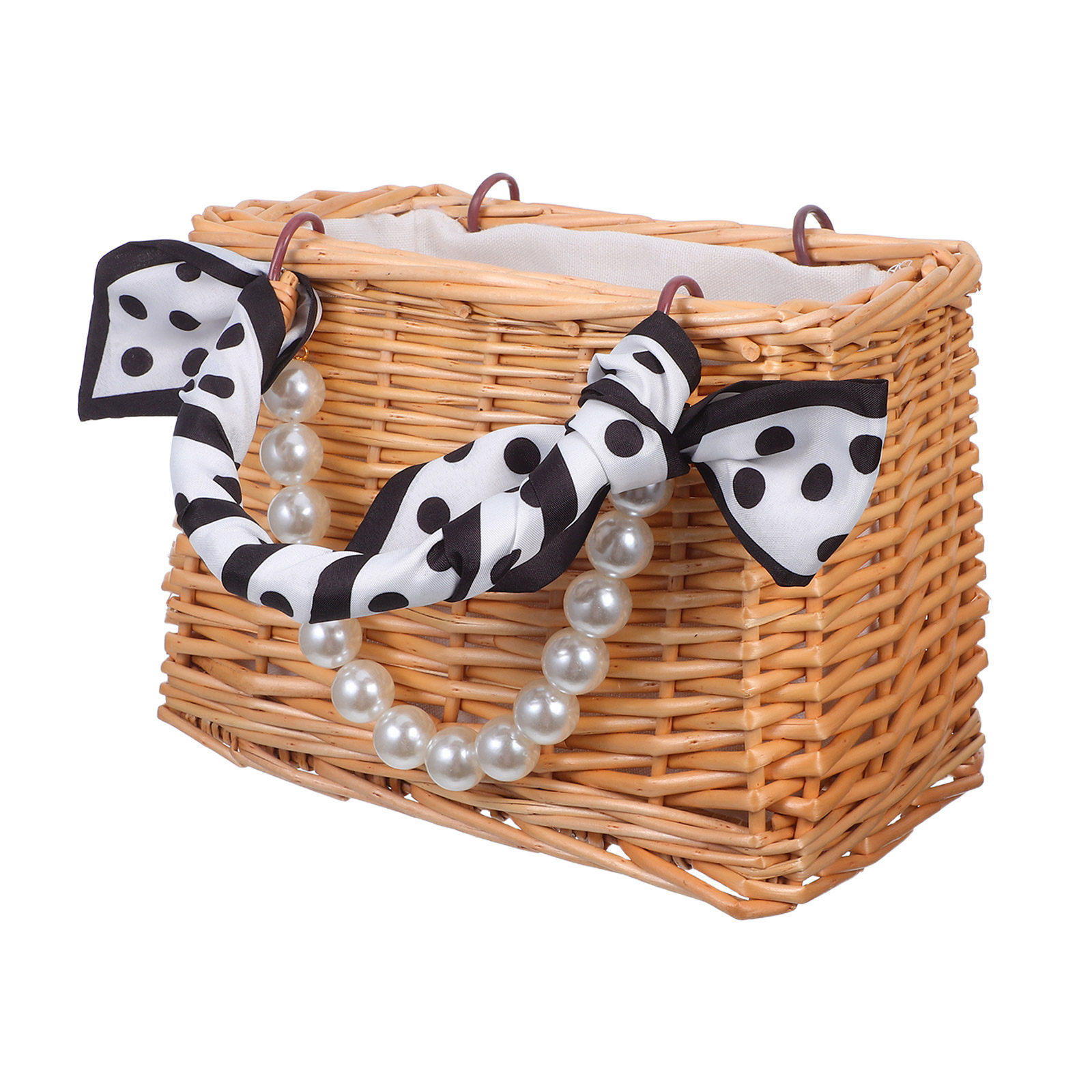 Decorative Handwoven Rattan Fl - Basket Bag Wicker 评论和价格