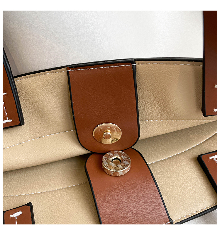 Sewing Thread PU Shoulder Bags - Women Bags In Sale 评论和价格