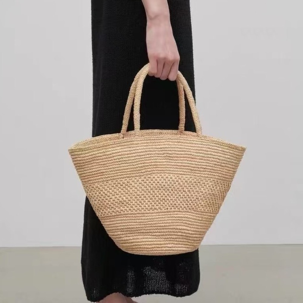 Large Capacity Raffia Straw Ba - Women'S Raffia Bags 评论和价格