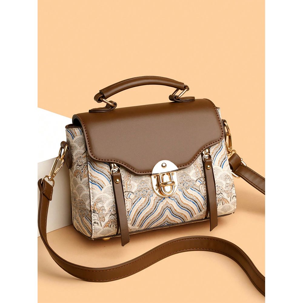 Minimalist Flip Lock Decorated - Women'S Retro Bags 评论和价格