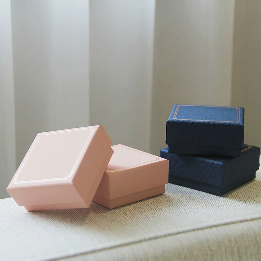 Square Vintage Paper Jewelry G - Box Bag Rigid 评论和价格