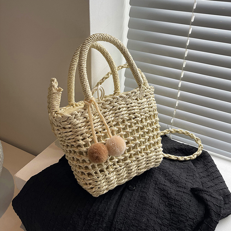 Casual Rattan Women Handbags W - Basket Bag Wicker 评论和价格