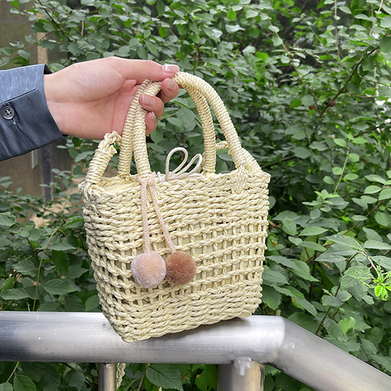 Casual Rattan Women Handbags W - Basket Bag Wicker 评论和价格