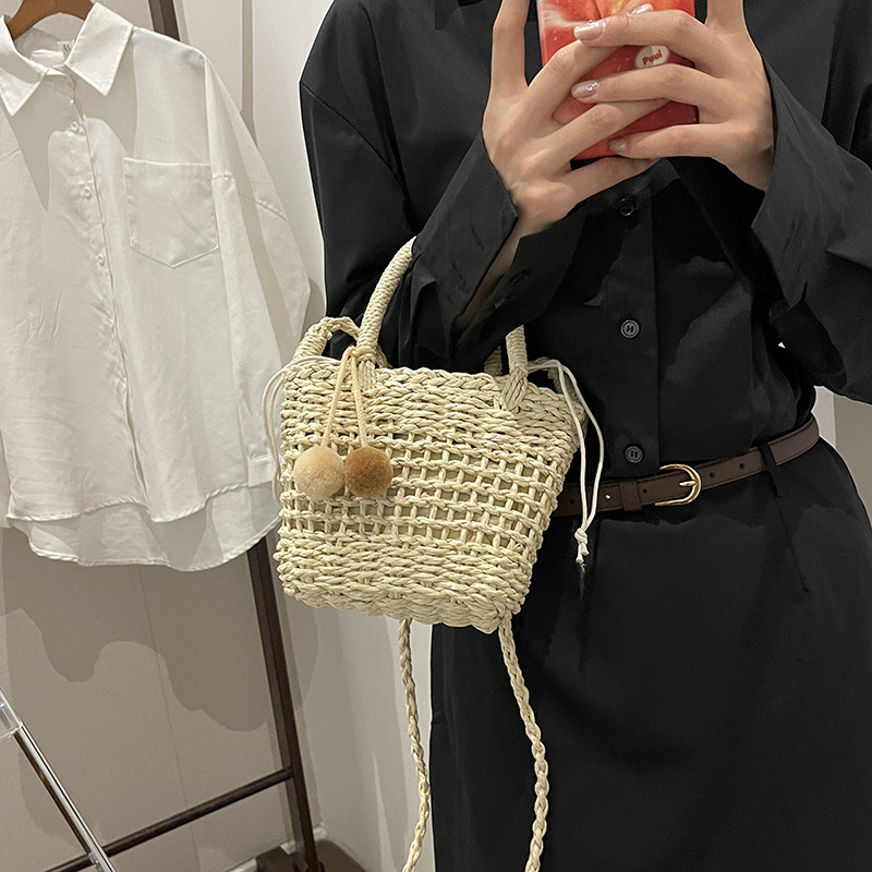 Casual Rattan Women Handbags W - Basket Bag Wicker 评论和价格
