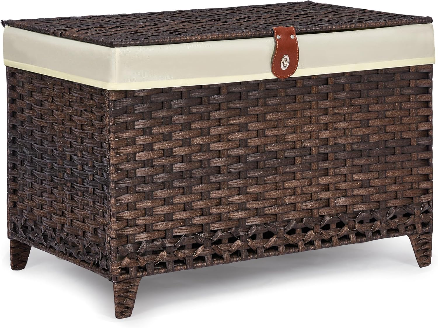 Storage Basket with Lid 200L,  - Basket Bag Wicker 评论和价格